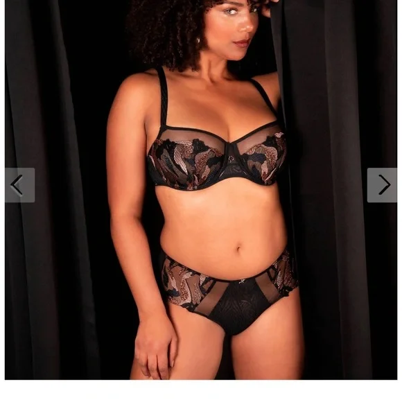 NWT CHANTELLE Montaigne Demi-cup bra 36C - Picture 6 of 6